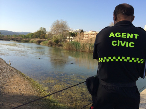 agent cívic desembocadura riu Foix