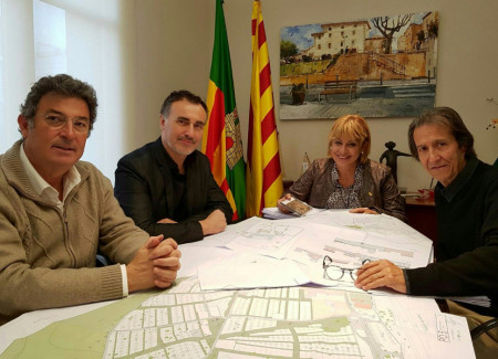 D'esquerra a dreta, Xavier Martínez, Albert Casas, Rosa Fonoll i Enric Serra. Foto: TN Comunicació