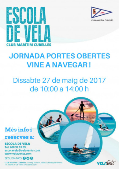 Cartell Jornada portes obertes Club Marítim Cubelles 2017