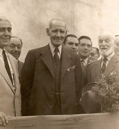 El Dr. Estapé el dia del seu homenatge, el 1951.