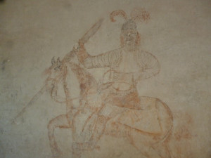 Grafit del cavaller, descobert en l'última restauració