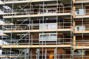 Edifici en procés de rehabilitació