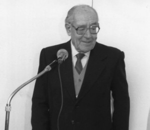 Joan Roig i Piera el dia del seu homenatge