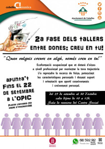 Cartell 2a fase tallers entre dones