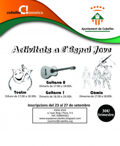 Cartell activitats joves tardor 2013