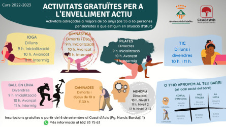 Activitats Gent gran 2022