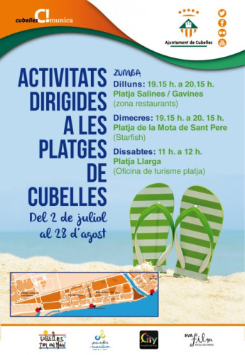 Cartell activitats platja 2016