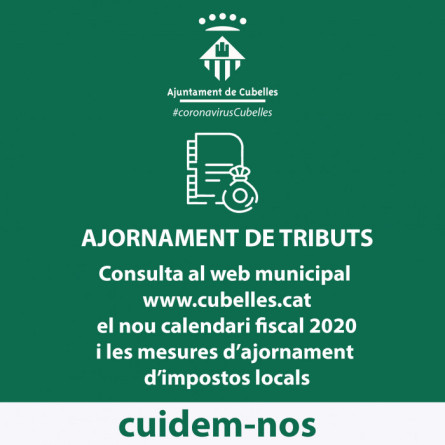 ajuornament de tributs coronavirus