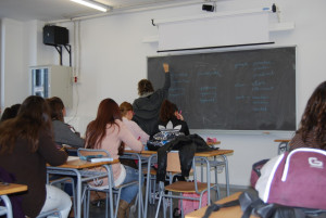 Aula de l'INS Cubelles