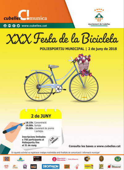 Cartell XXX Festa de la Bicicleta 2018