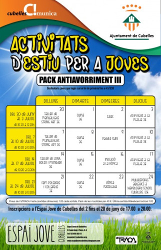 Activitats pack antiavorriment