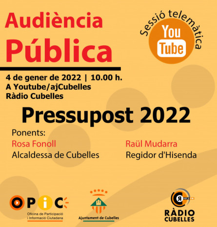 Audiència pressupost 2022