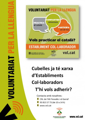 Cartell voluntariat llengua
