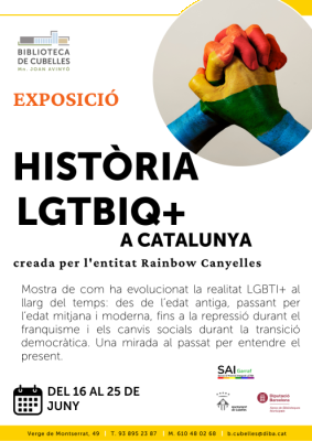 cartell expo lgtbi+ bilbioteca cubelles