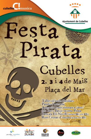 Cartell festa pirata (logo ajuntament)