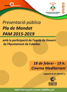 Cartell presentació PAM 2015-2019