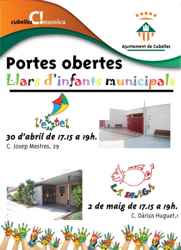 Cartell portes obertes llars infants