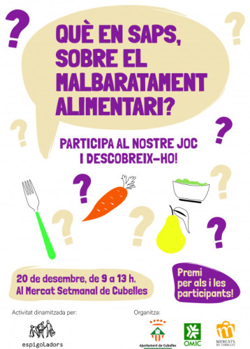Cartell malbaratament mercat