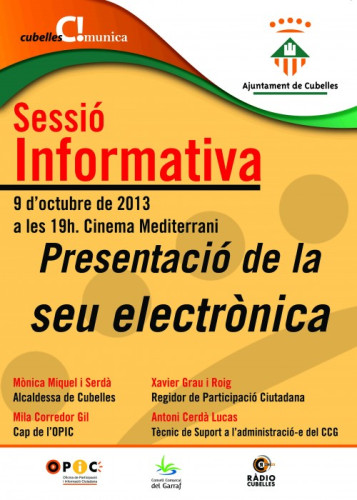 Cartell Sessió informativa seu electrònica