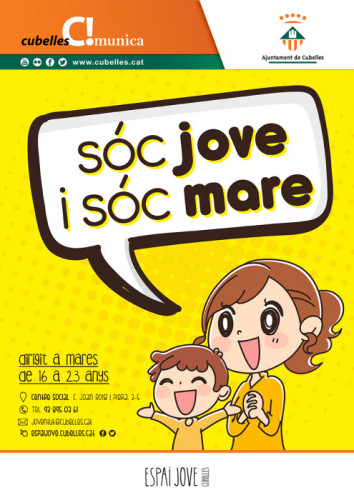 Sóc jove i sóc mare . cartell