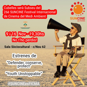 Cartell del Suncine a Cubelles