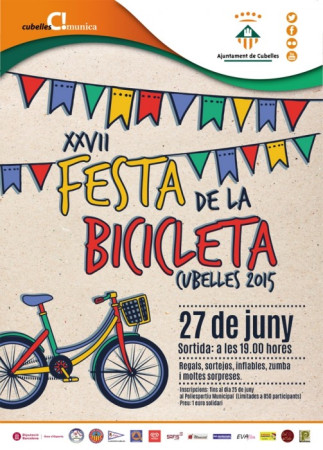 Cartell XXVII Festa de la Bicicleta 2015