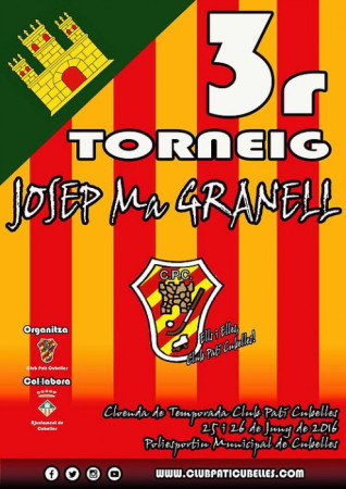 Cartell 3r Torneig Josep Mª Granell. 2016