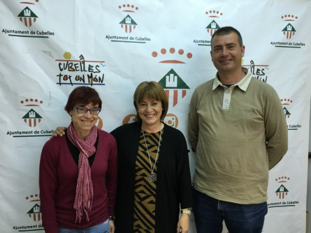 Blanca Albà, amb Rosa Fonoll i Narcís Pineda