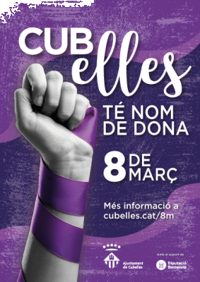 Cartell 8M_CUBELLES TE NOM DE DONA