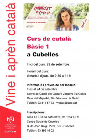 Curs català B1 Cubelles