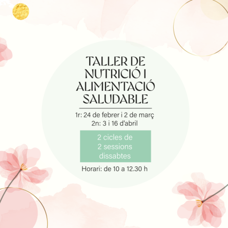 Curs nutrició i alimentació saludable 2024