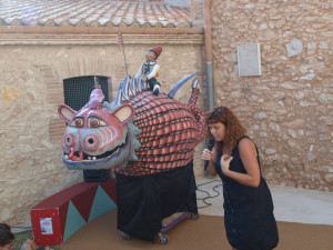 Susana Peix al costat de la Draga