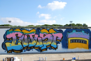 Un dels grafits elaborat pels alumnes