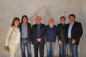Les autoritats al davant del Cavaller, al Castell