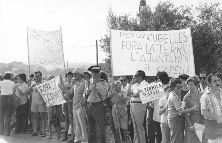 Manifestants i Guàrdia civil
