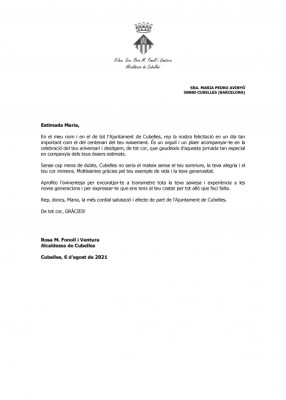 Carta de felicitació