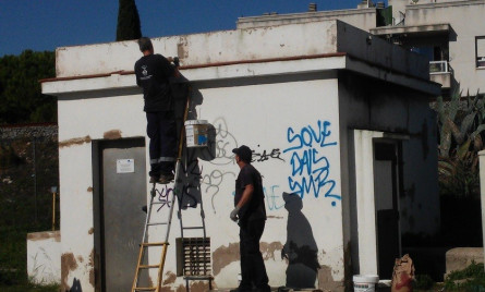 Estat de l'edificació previ al mural