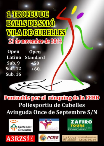 Cartell 1r Trofeu balls saló Vila Cubelles'14