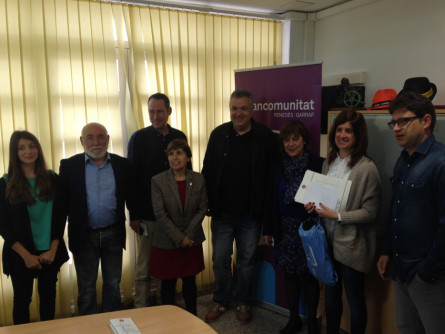 Rebuda d'autoritats al diputat Homet