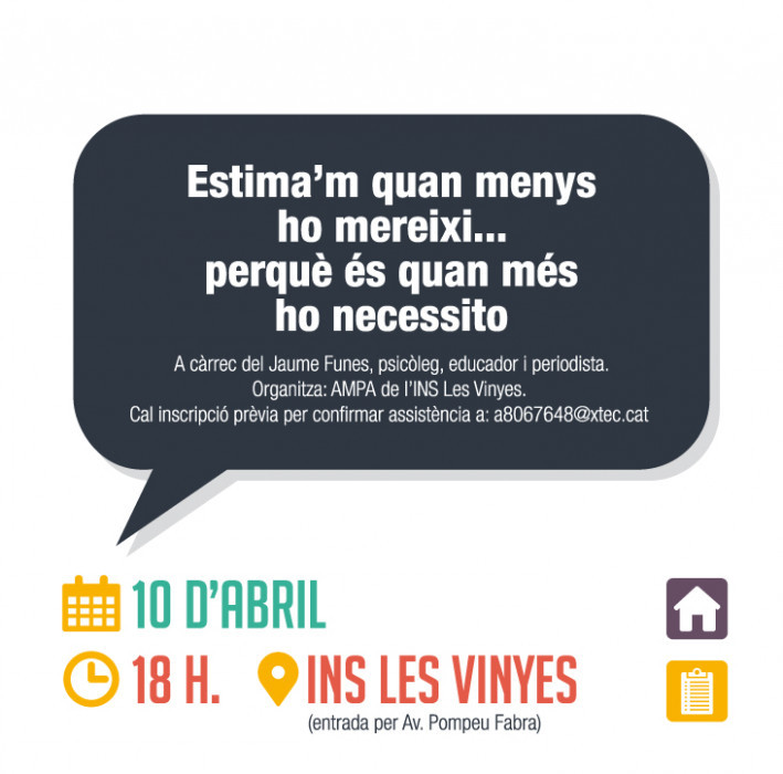 2n Estima'm quan menys m'ho mereixo...
