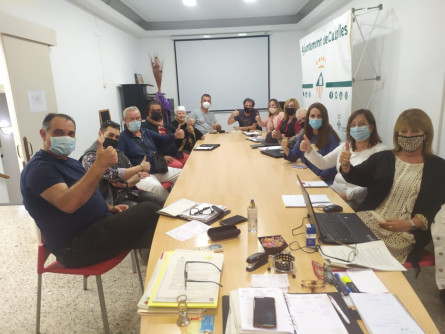 L'equip de govern amb representants de l'Aliança
