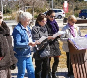 Lectura del manifest a la fita