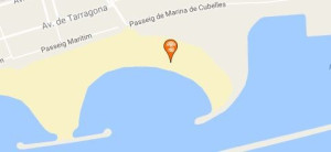 Plànol platja Les Gavines