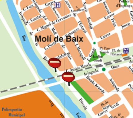 Mapa tall inundacio