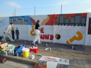 Mural per la Pau INS Cubelles
