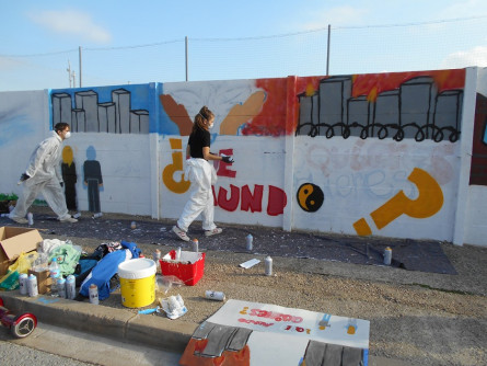 Mural per la Pau INS Cubelles