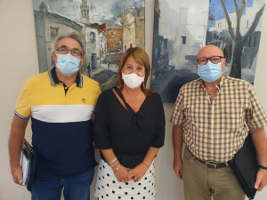 L'alcaldessa amb els representants de l'AAVV Cubelles Nou Marítim