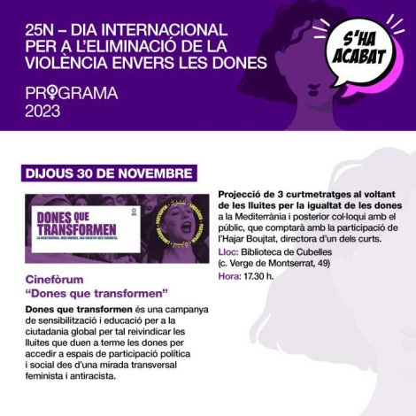 cinefòrum dones que transformen