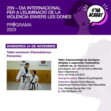 taller autodefensa femenina
