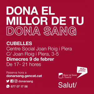 Donació 9 febrer